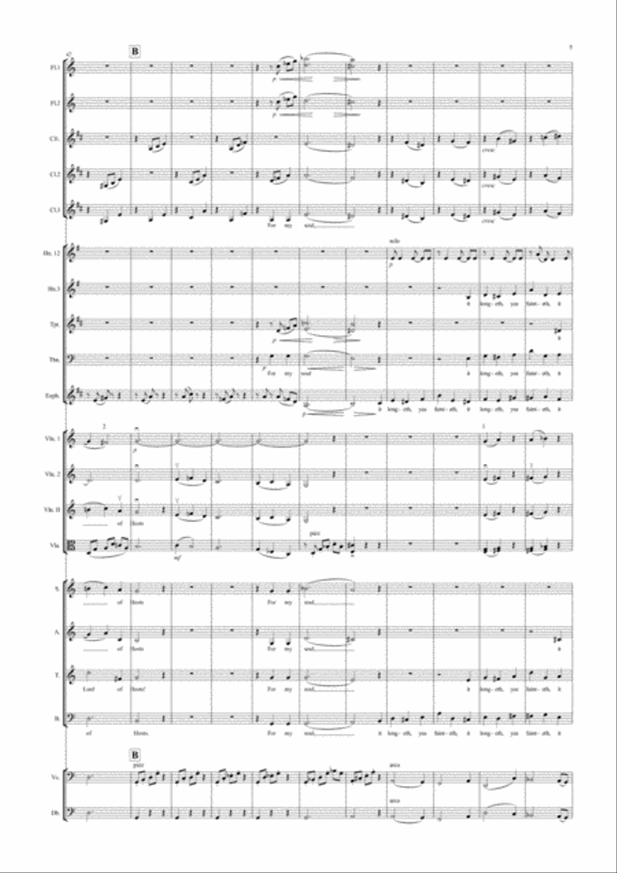 How Lovely Is Thy Dwelling Place (arr. for school orchestra and choir) Choir scores gallery preview page 6