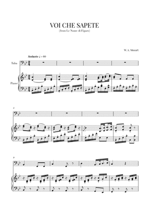 Mozart - Voi Che Sapete (for Tuba and Piano)