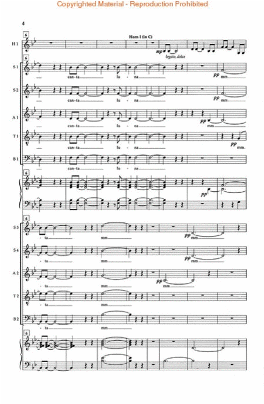 The Moon Is Silently Singing SSATB scores gallery preview page 3