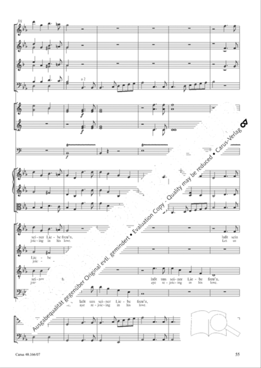 Hymn; Three sacred songs; fugue (Hymne; Drei geistliche Lieder und Fuge) Orchestra scores gallery preview page 56