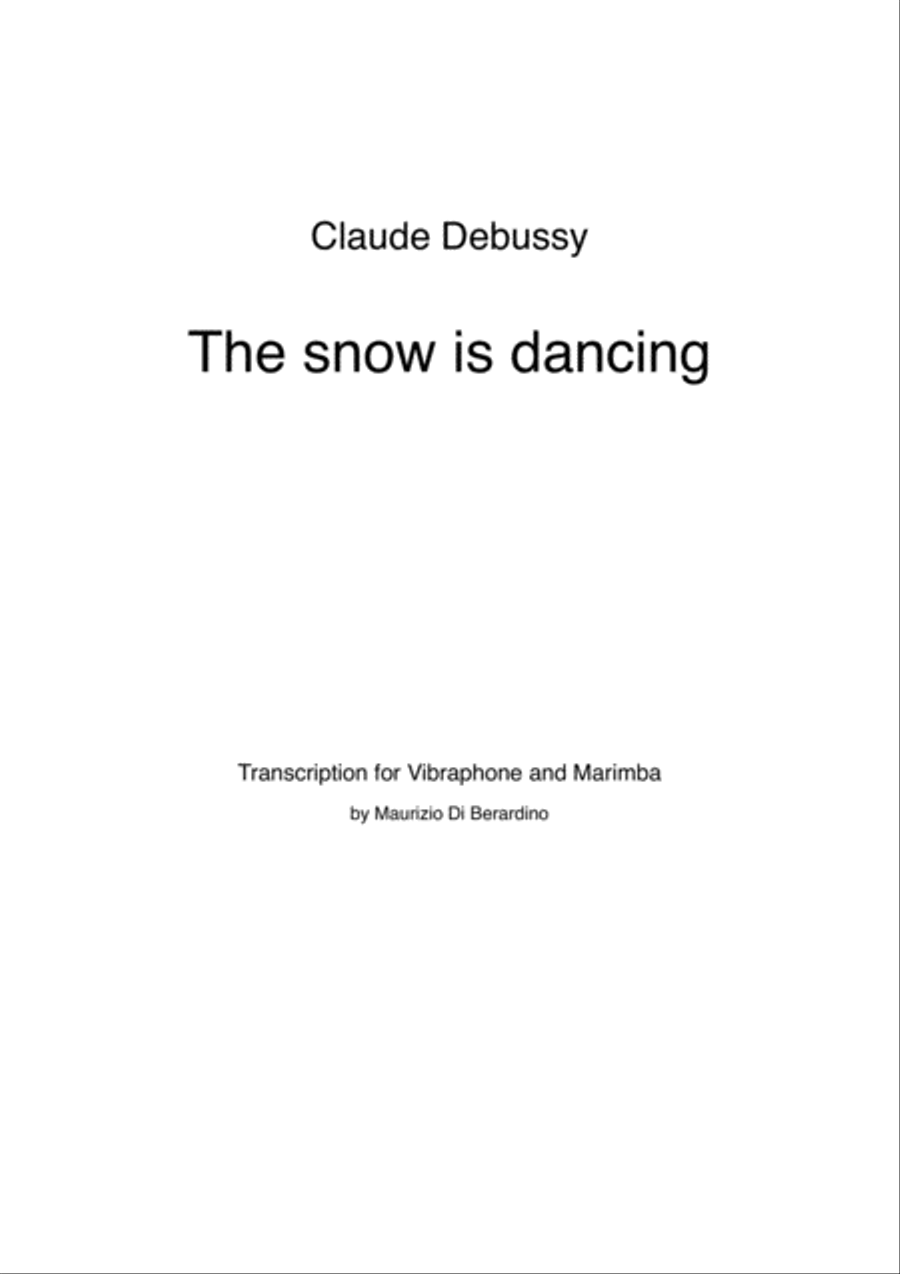 The snow is dancing The snow is dancing Marimba scores gallery preview page 2