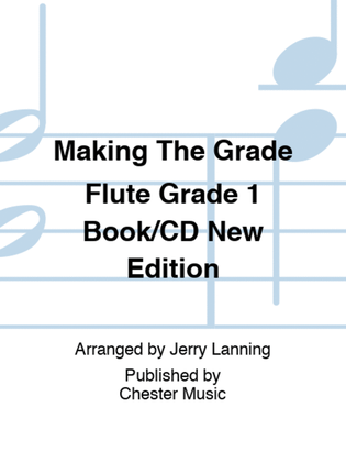 Making The Grade Flute Grade 1 Book/CD New Edition