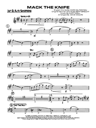 Mack the Knife (from The Threepenny Opera): E-flat Alto Saxophone