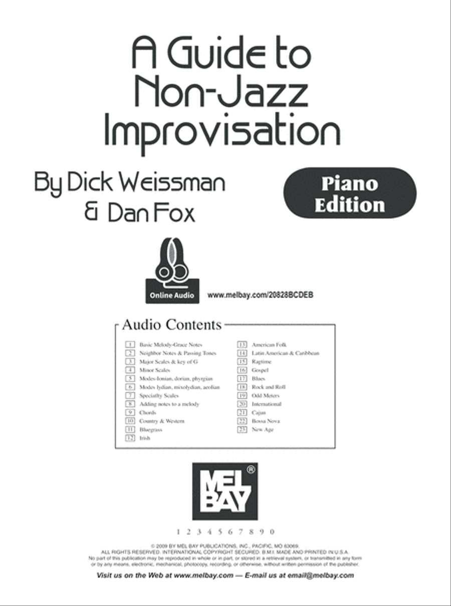 A Guide to Non-Jazz Improvisation: Piano Edition Easy Piano scores gallery preview page 7