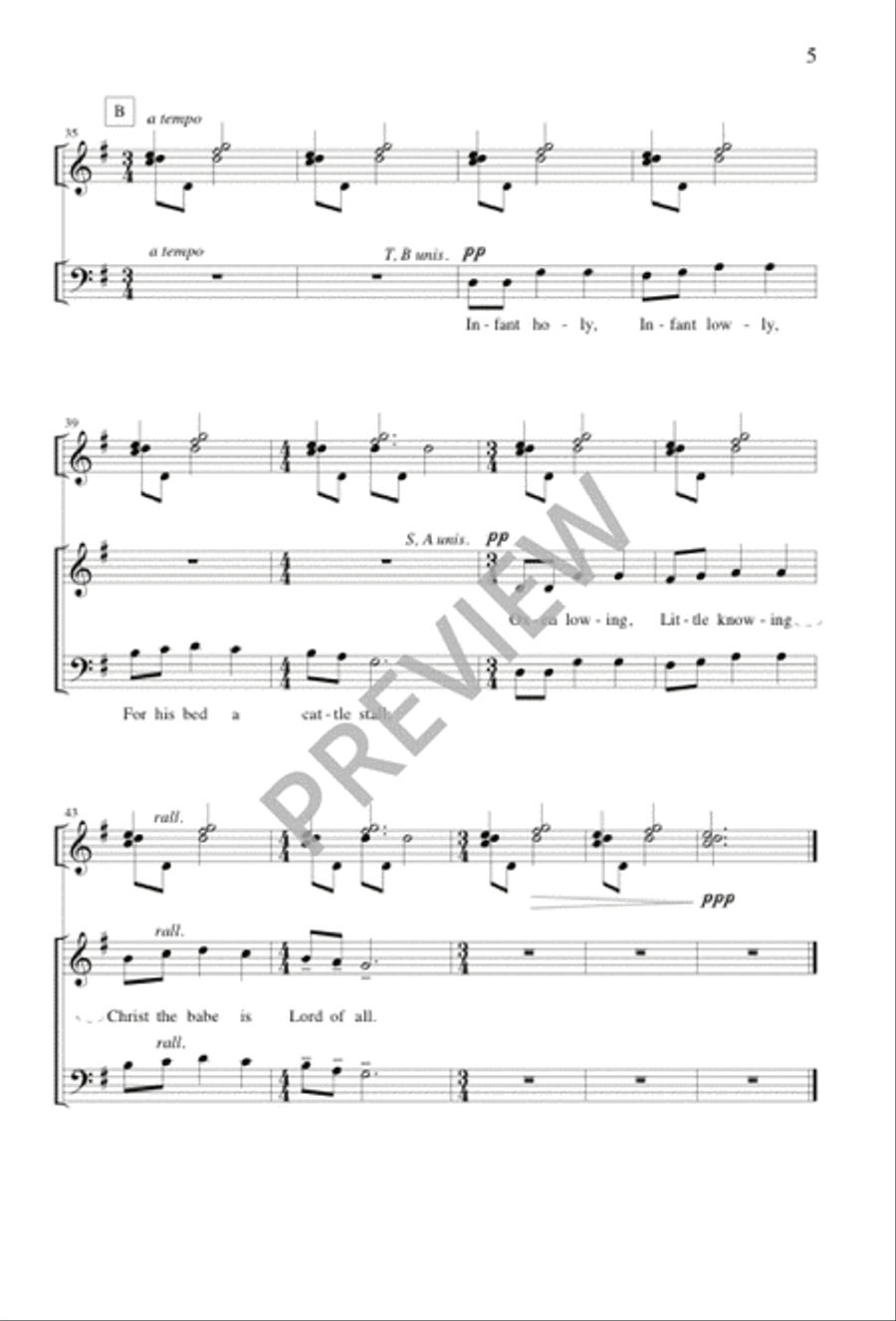 Infant Holy 4-Part scores gallery preview page 5