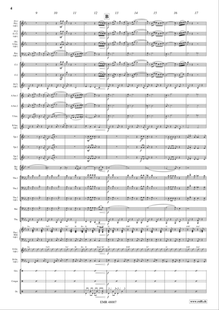 Cha-Cha Gogo Cha-Cha Gogo Concert Band scores gallery preview page 4