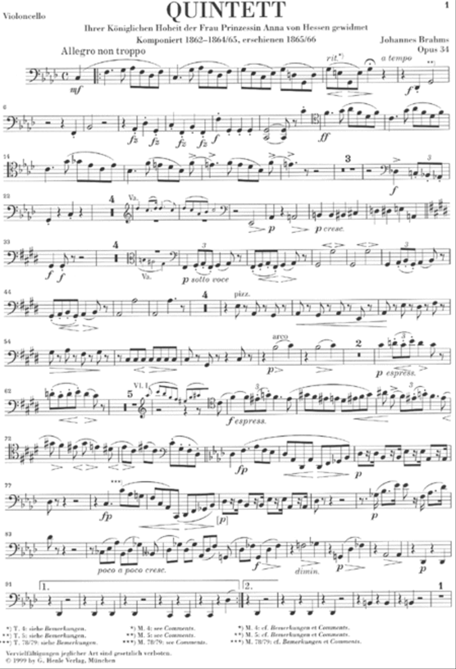 Piano Quintet F minor Op. 34 Piano scores gallery preview page 8