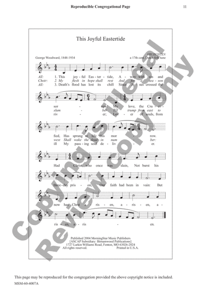 This Joyful Eastertide (Choral Score) image number null