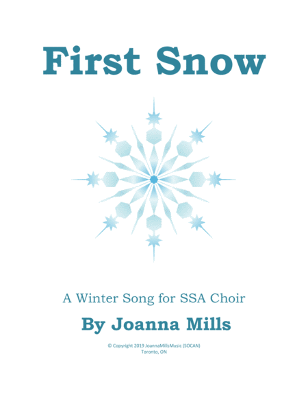 First Snow (A Winter Song for SSA Choir) image number null