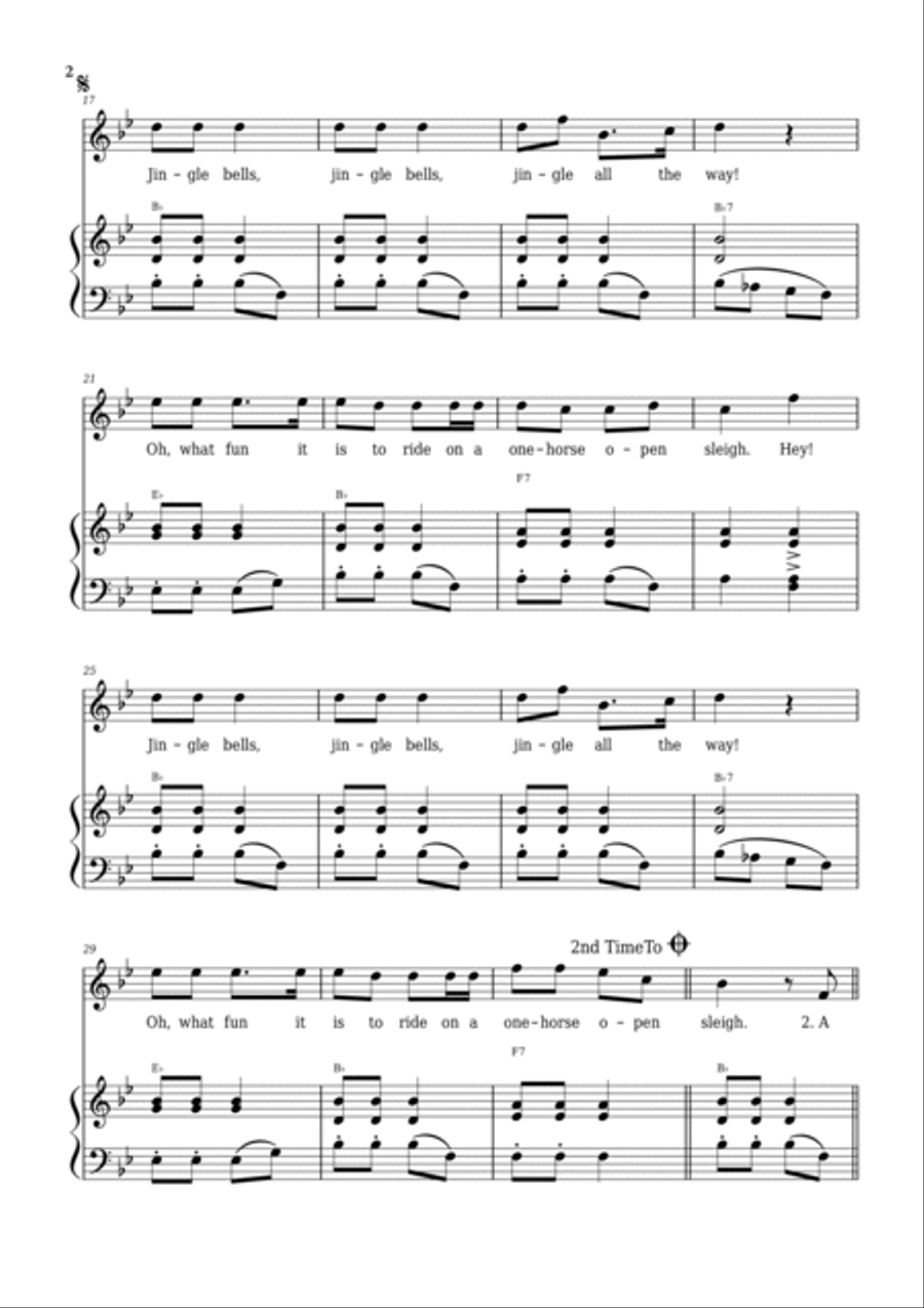 Jingle Bells Voice scores gallery preview page 2