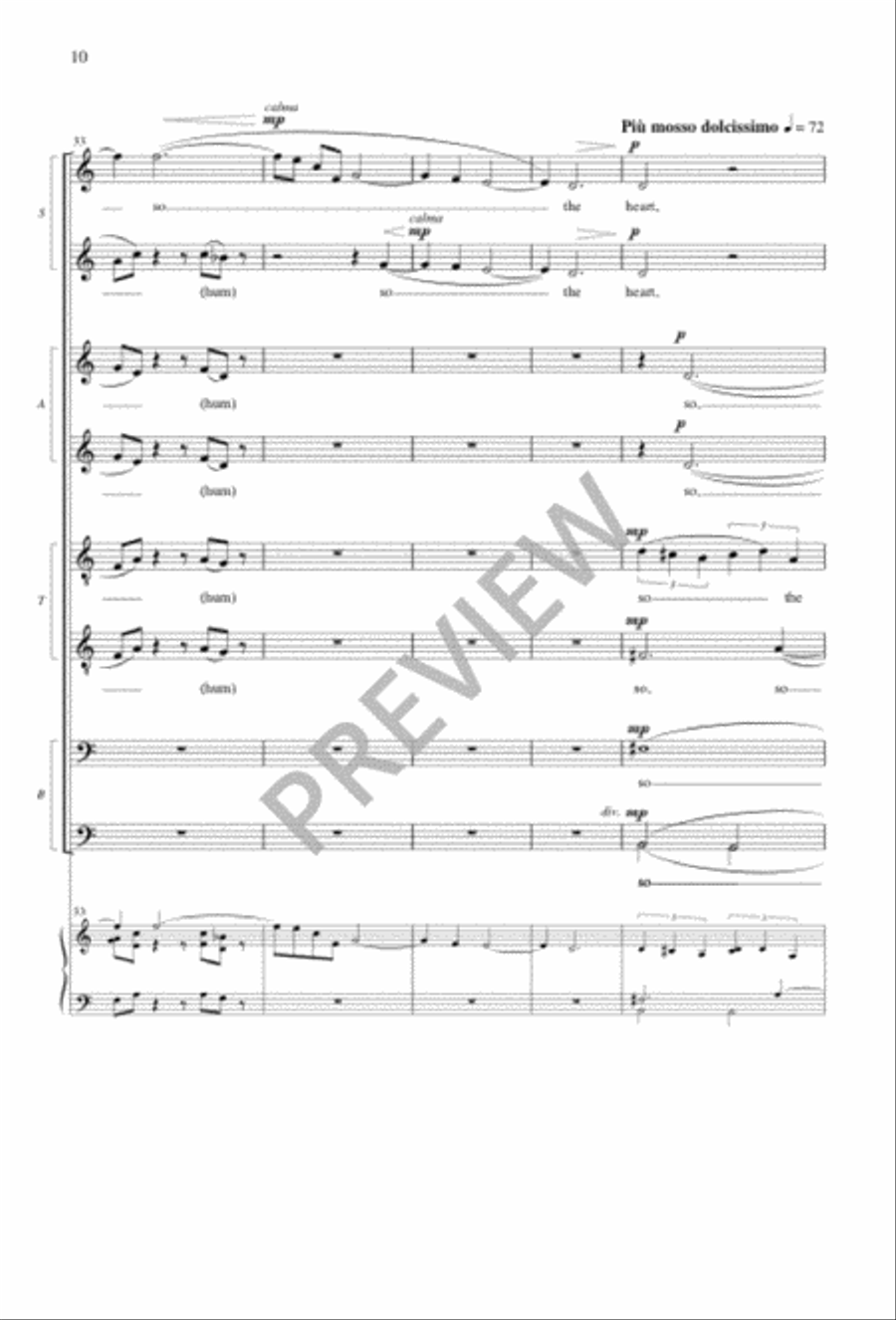 The Heart's Reflection SSAATTBB scores gallery preview page 10
