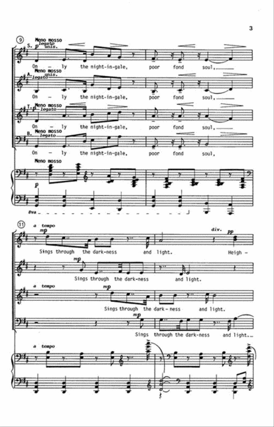 The Lark and the Owl The Lark and the Owl 4-Part scores gallery preview page 3