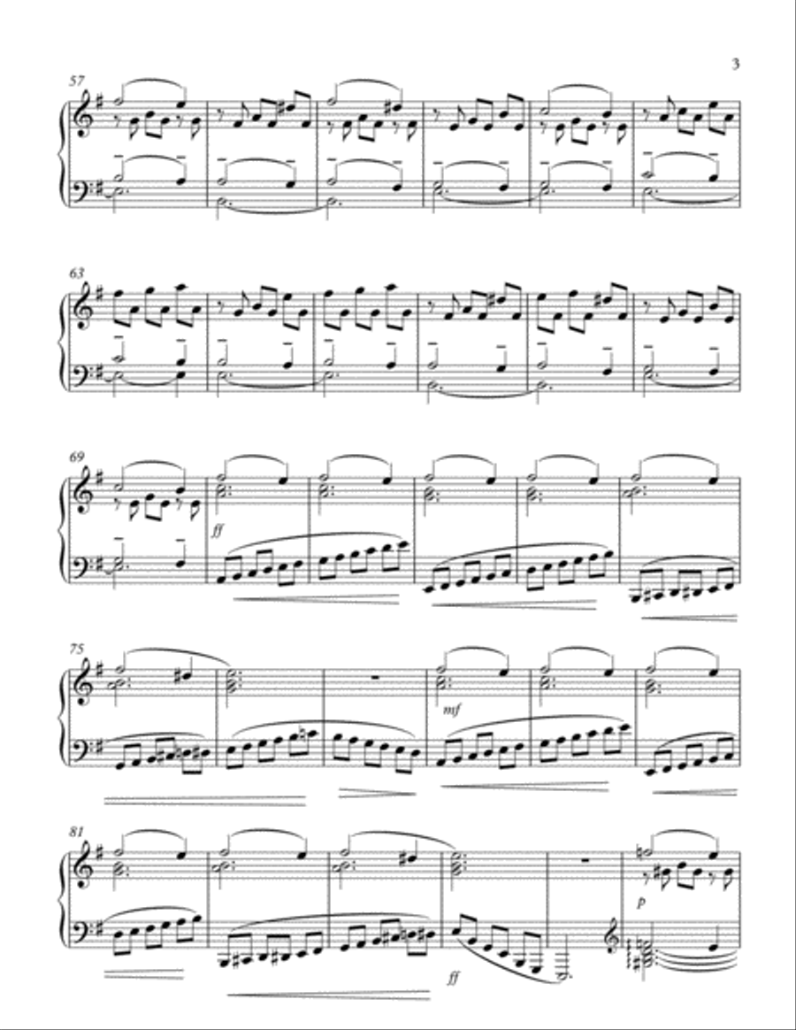 The Stolen Years The Stolen Years Piano Solo scores gallery preview page 3