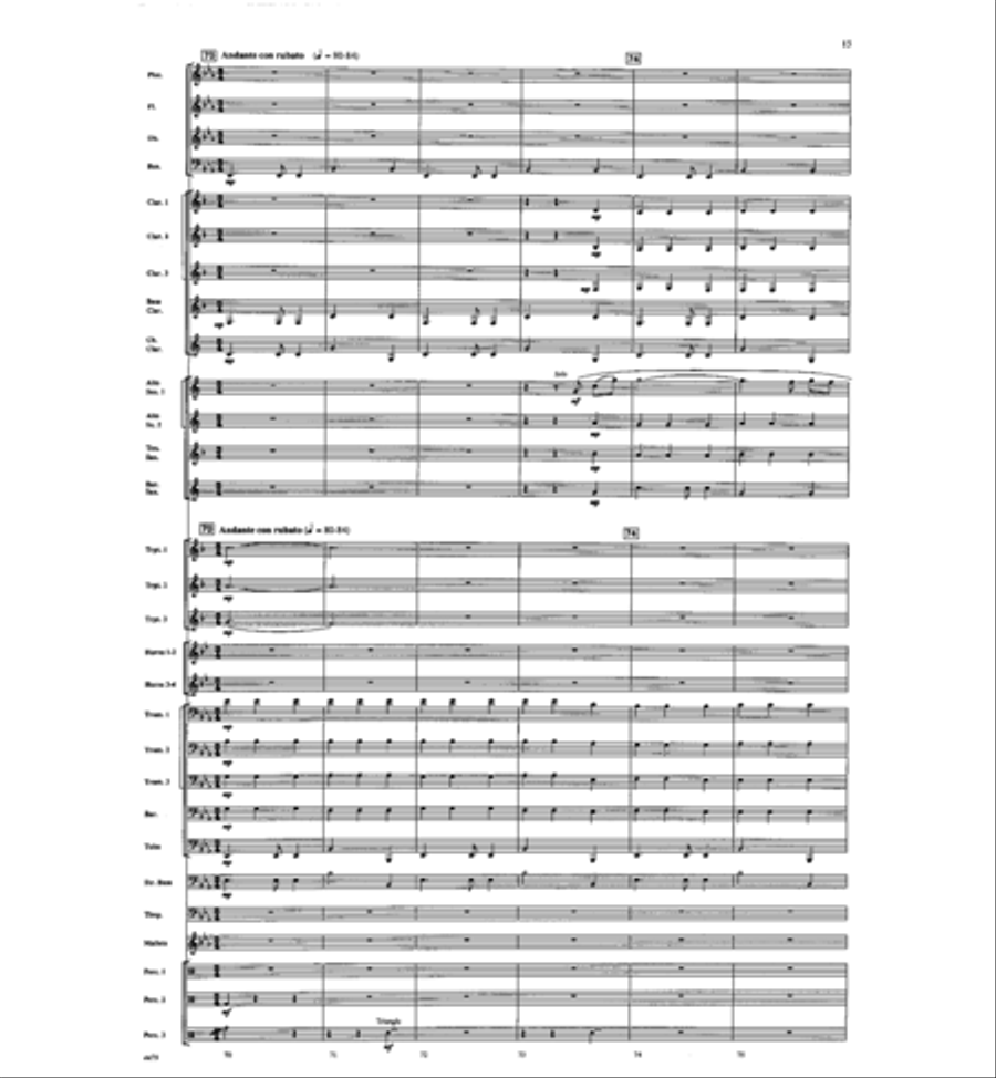 American Folk Fantasia Concert Band scores gallery preview page 16