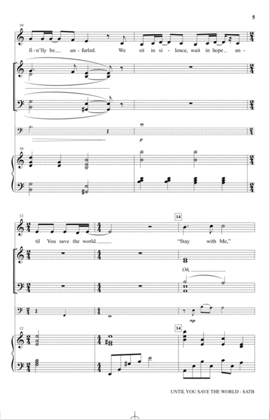 Until You Save The World 4-Part scores gallery preview page 3