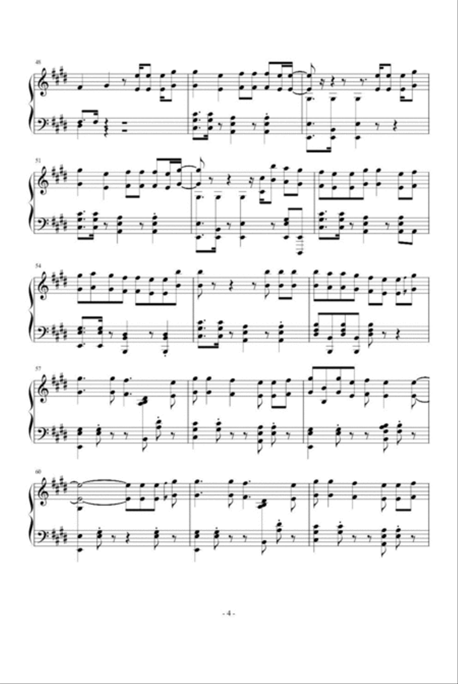 Love Yourself Piano Solo scores gallery preview page 4