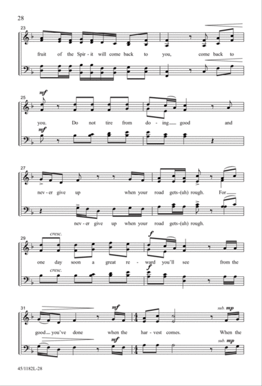 All Around A Cappella 4-Part scores gallery preview page 22