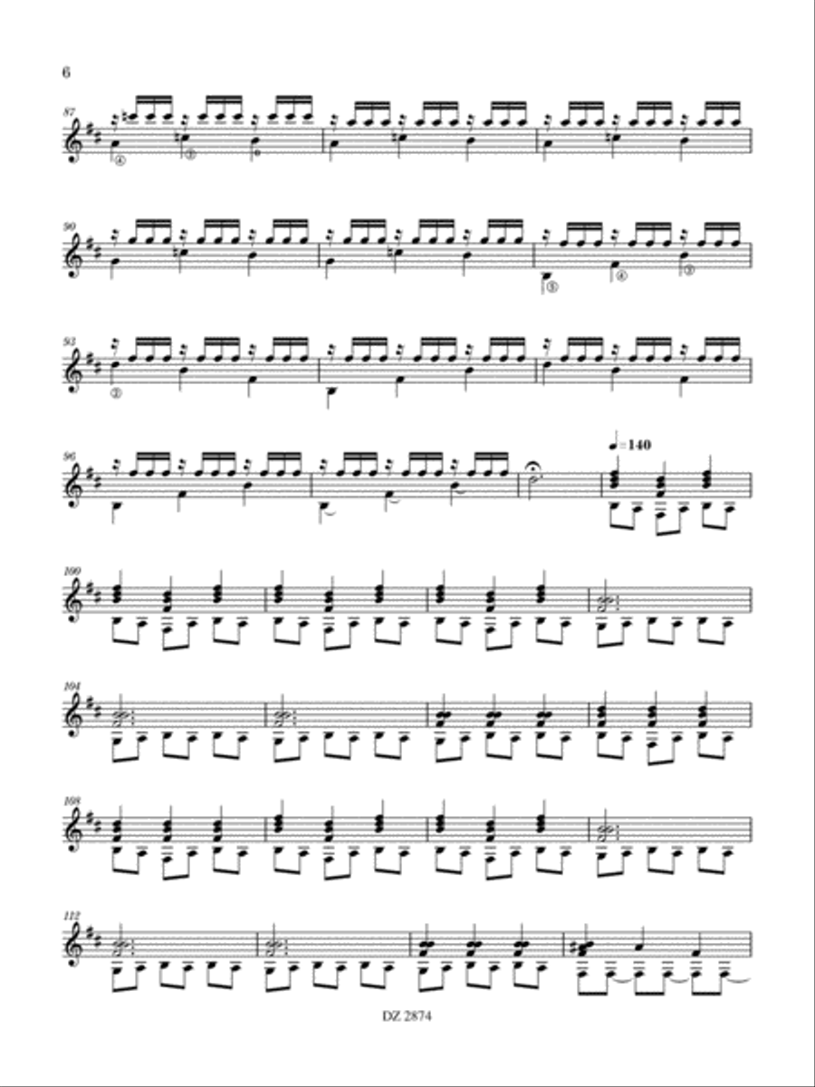 Picture on a Train Picture on a Train Classical Guitar scores gallery preview page 6