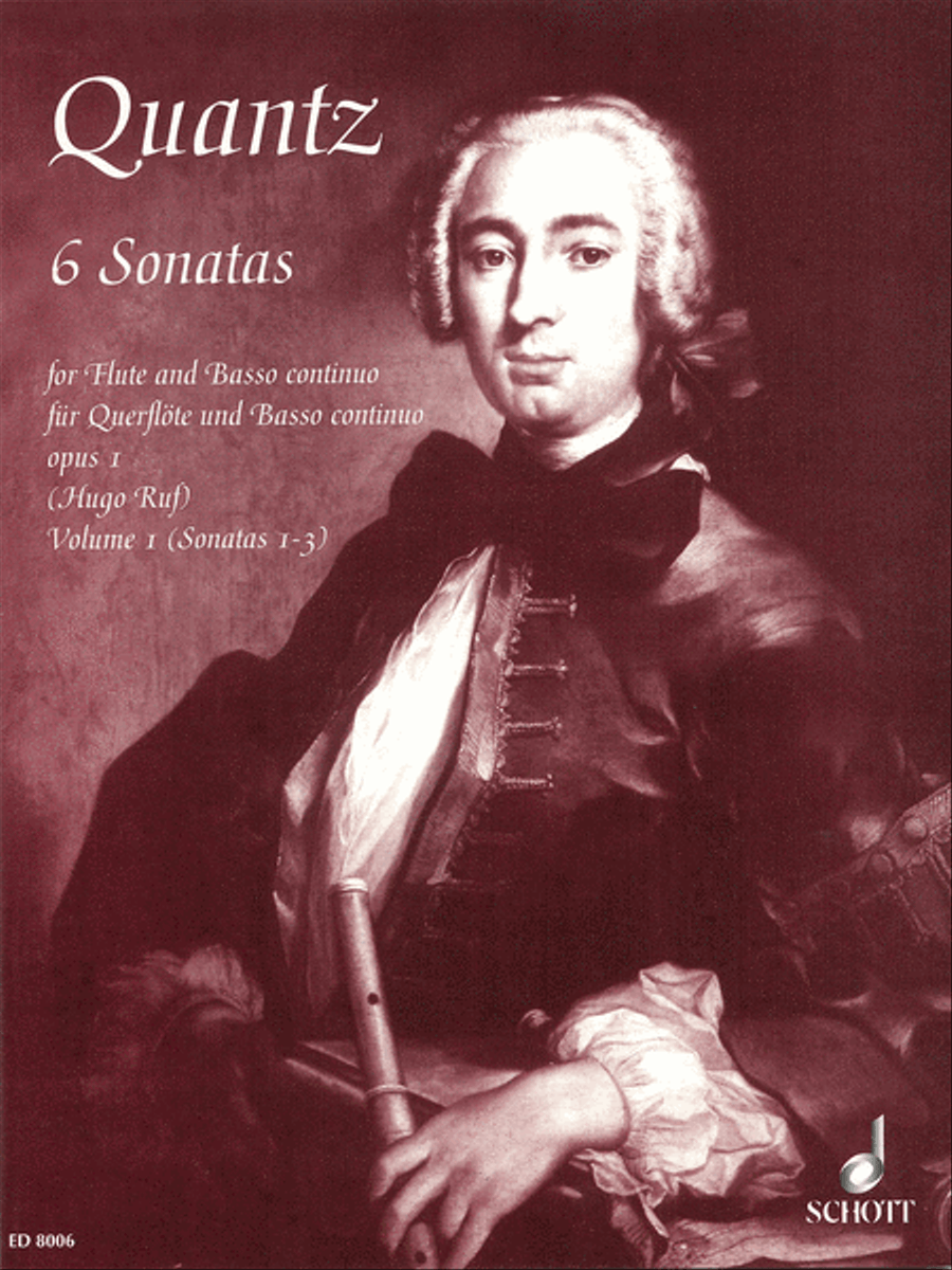 6 Sonatas Volume 1, No. 1-3, Op. 1 Flute Solo scores gallery preview page 1