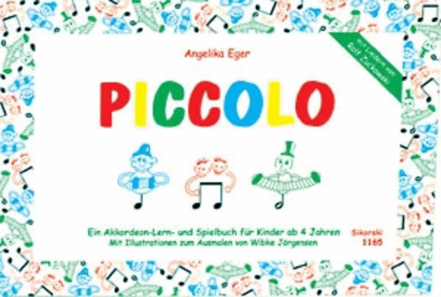 Piccolo -ein Akkordeon-lern- Und Spielbook Fur Kinder Ab 4 Jahren Fur Piano- Und Knopfa Piccolo scores gallery preview page 1