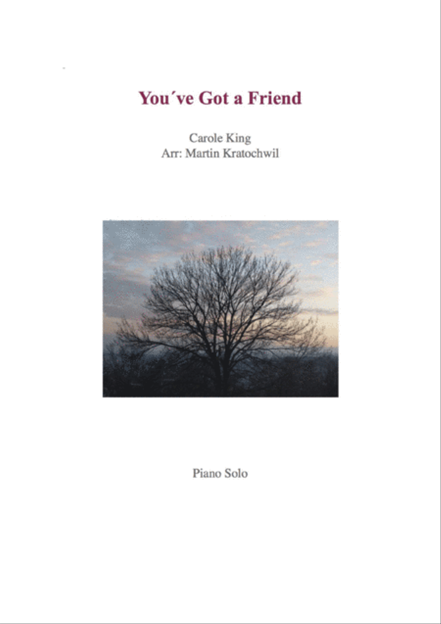 You've Got A Friend Piano Solo scores gallery preview page 1