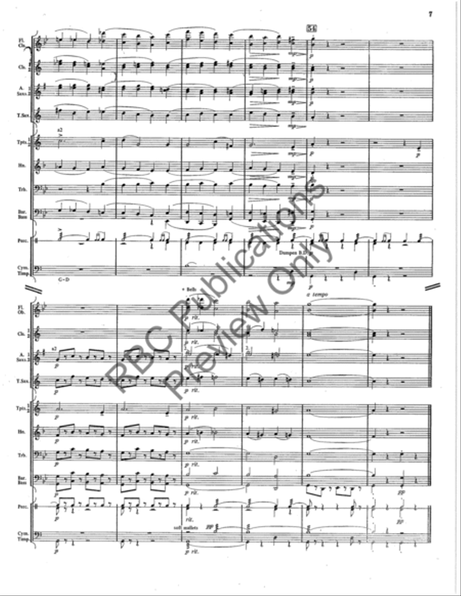 Cortege Marche Cortege Marche Concert Band scores gallery preview page 8
