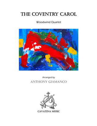Book cover for THE COVENTRY CAROL (Woodwind Quartet)