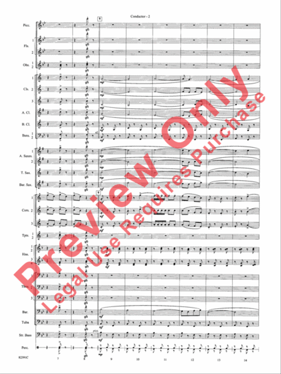 Bugler's Holiday Bugler's Holiday Concert Band scores gallery preview page 5