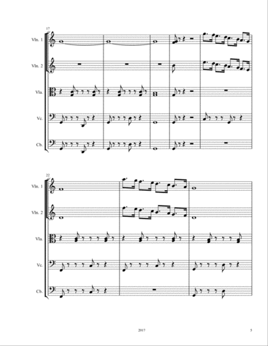 Day at the Beach Day at the Beach String Quartet scores gallery preview page 5