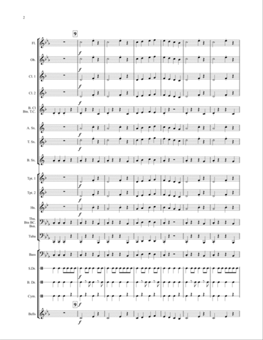 Ogre! Ogre! Concert Band scores gallery preview page 3