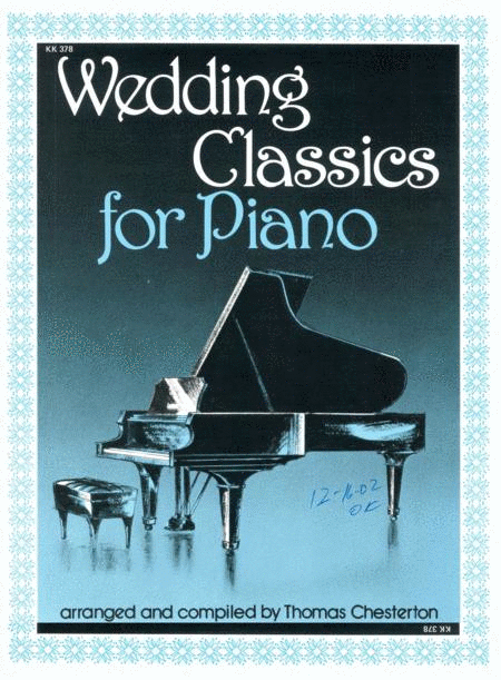 Wedding Classics For Piano