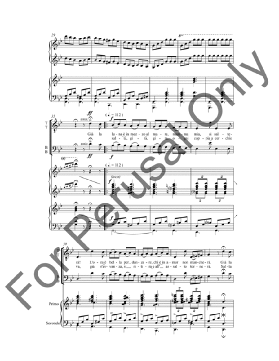 La Danza La Danza TTBB scores gallery preview page 4