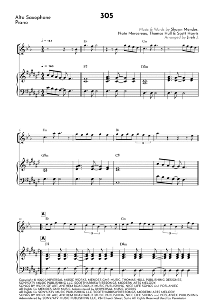 305 305 Alto Saxophone scores gallery preview page 2