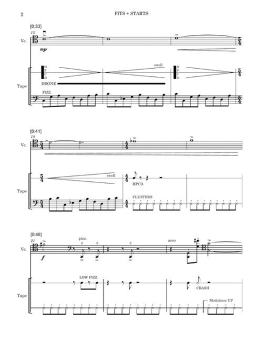 Fits + Starts Cello scores gallery preview page 6