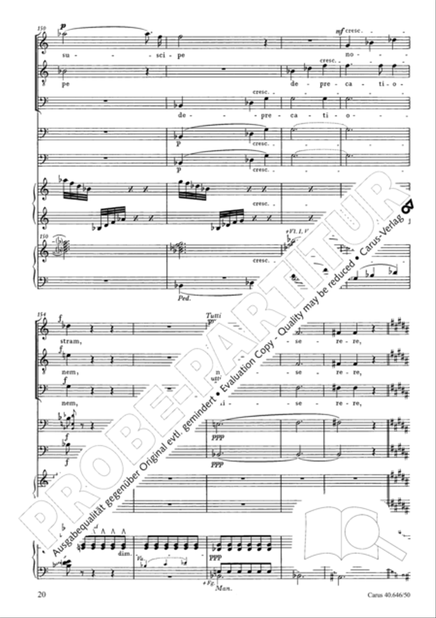 Mass in A major STB scores gallery preview page 22