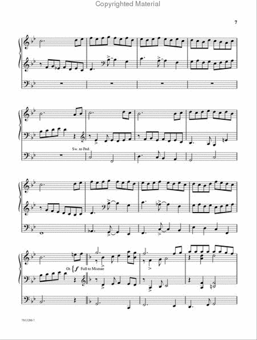 Glory and Praise Organ Solo scores gallery preview page 8