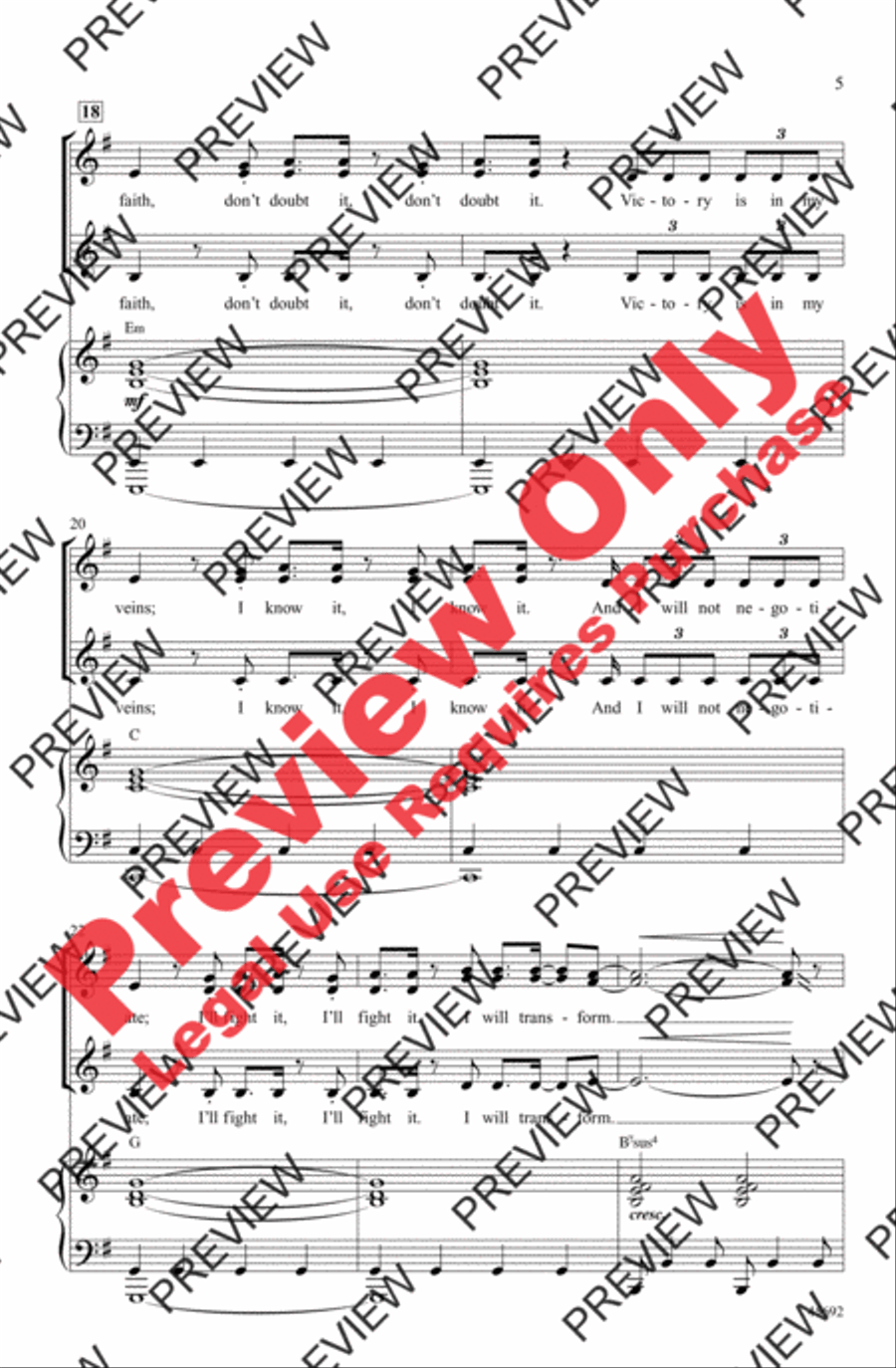 Rise Women's Choir scores gallery preview page 4