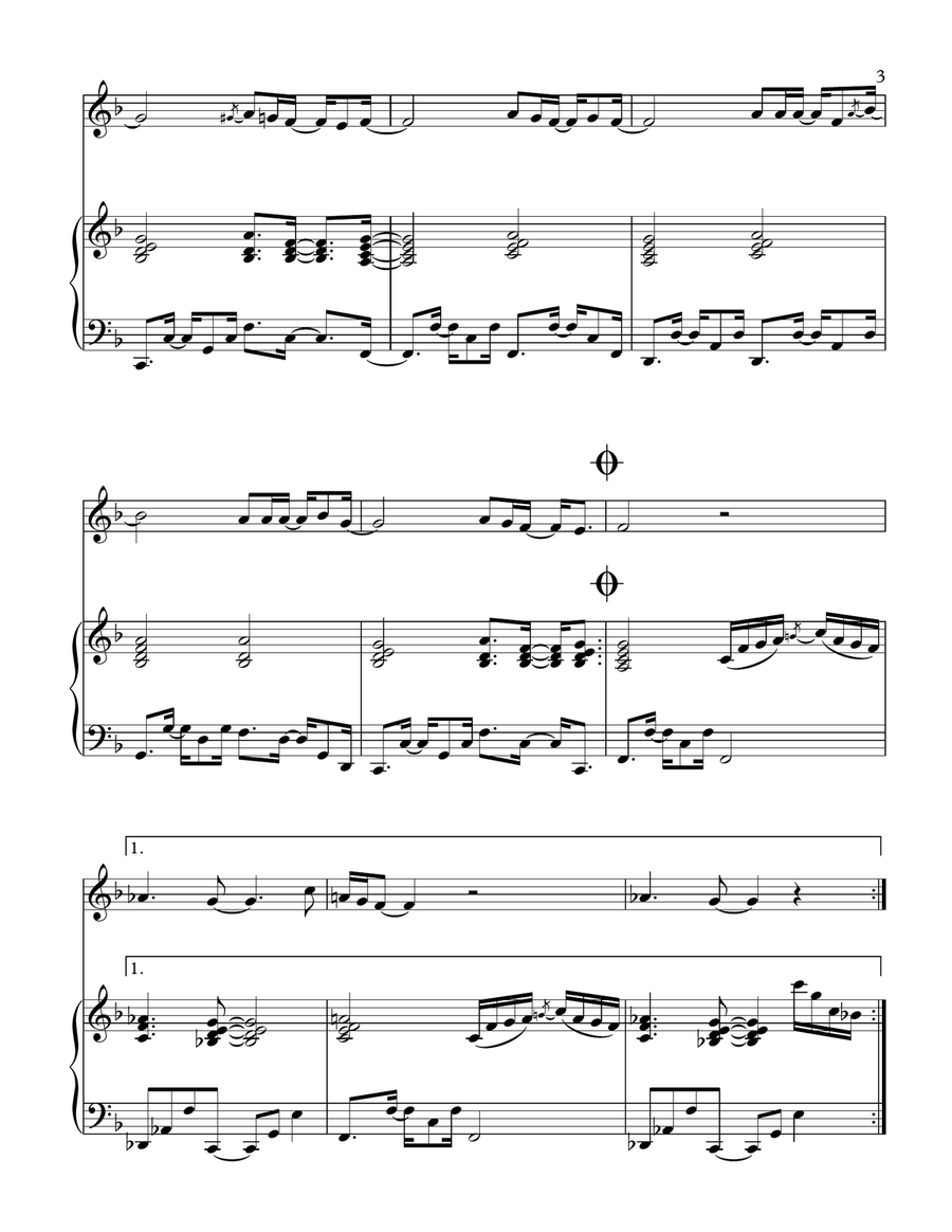 You Are Not Alone Violin Solo scores gallery preview page 4