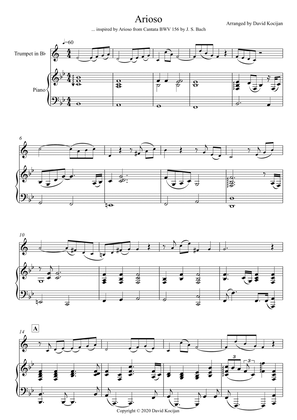 Arioso (trumpet in Bb & piano) - EASY
