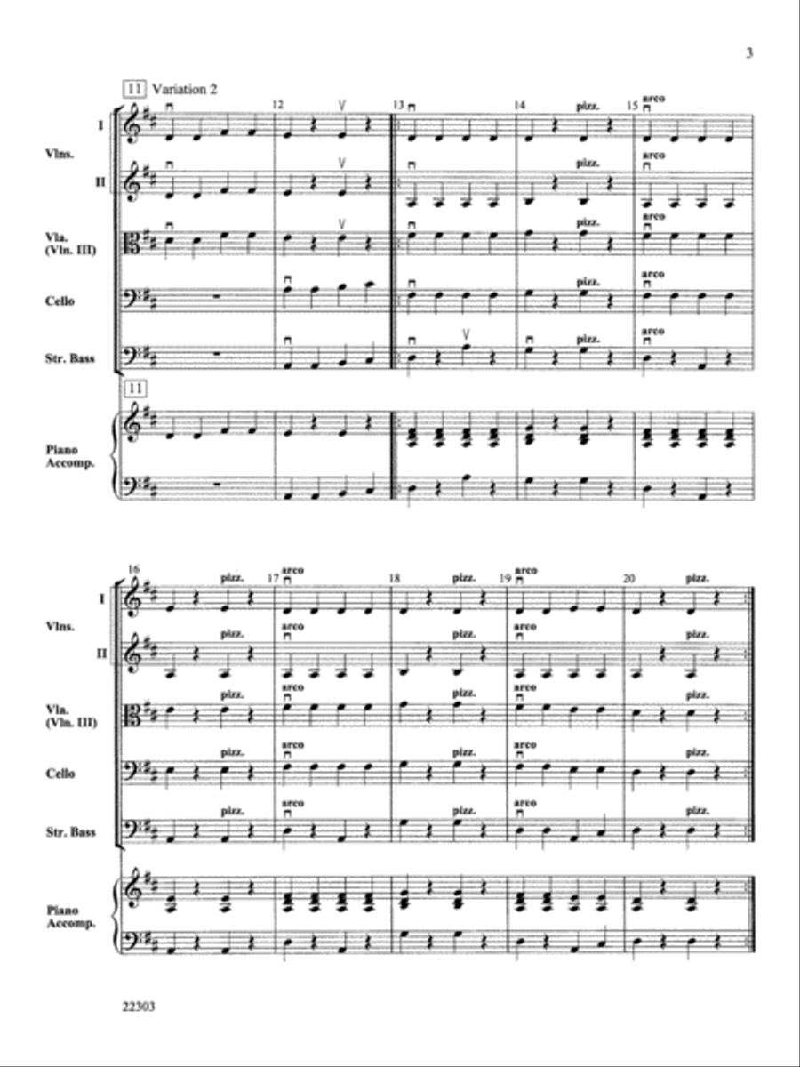 Cabbage Countdown String Orchestra scores gallery preview page 3