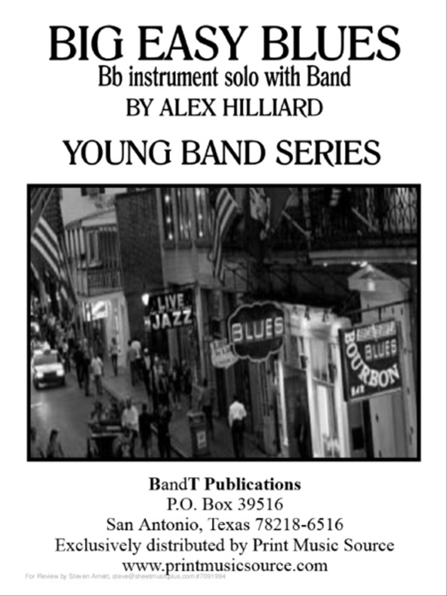 Big Easy Blues Concert Band scores gallery preview page 1