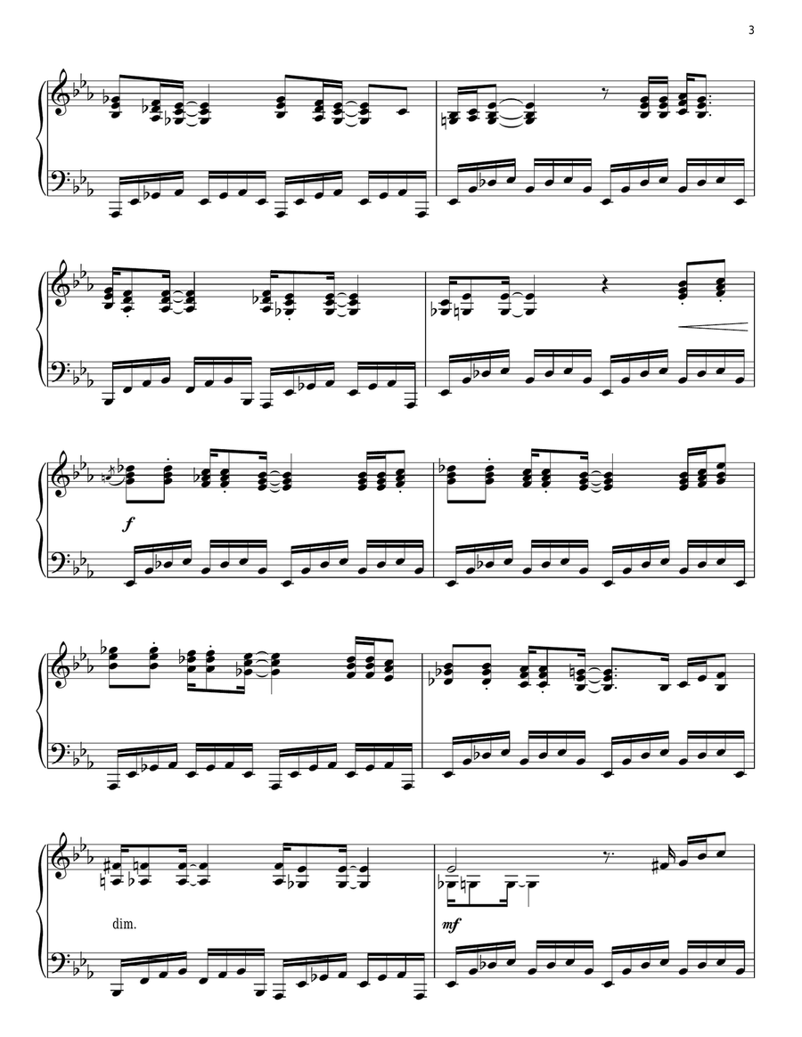 Down To The River To Pray Piano Solo scores gallery preview page 3