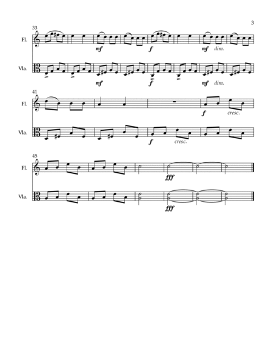Exotic Flowers Flute scores gallery preview page 3