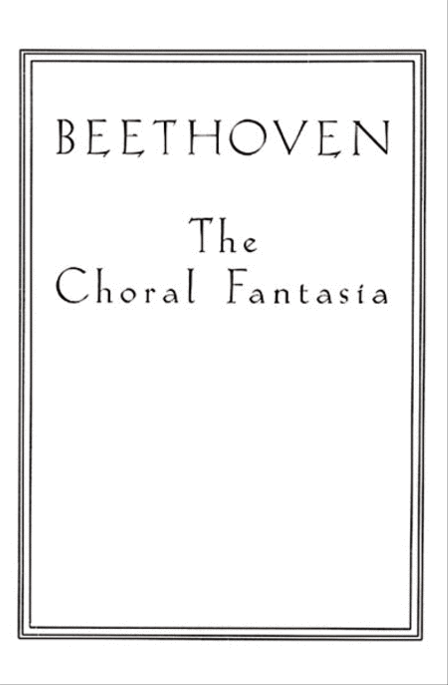 Choral Fantasia 4-Part scores gallery preview page 1