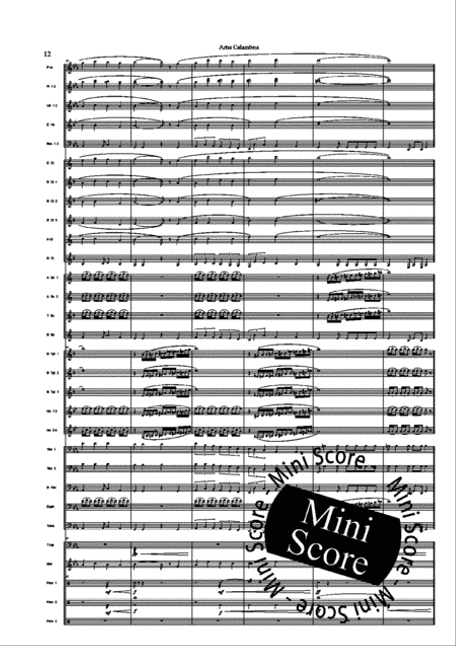 Artis Calambria Concert Band scores gallery preview page 14