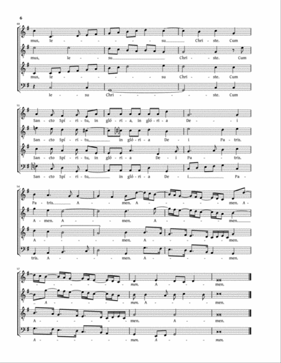 Missa super «Dixit Dominus mulieri Chananeae» (Amon) TB scores gallery preview page 6