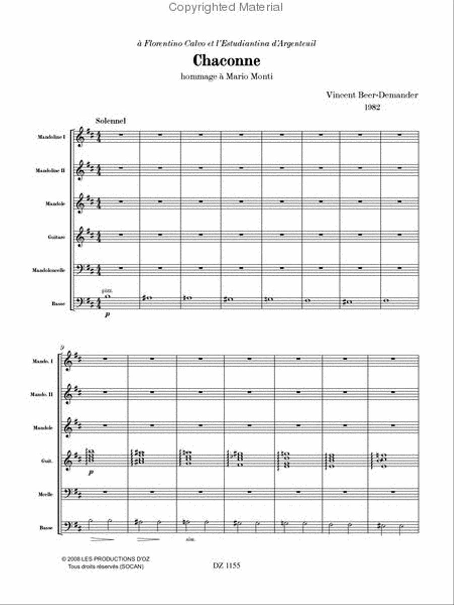 Chaconne Chaconne Orchestra scores gallery preview page 2