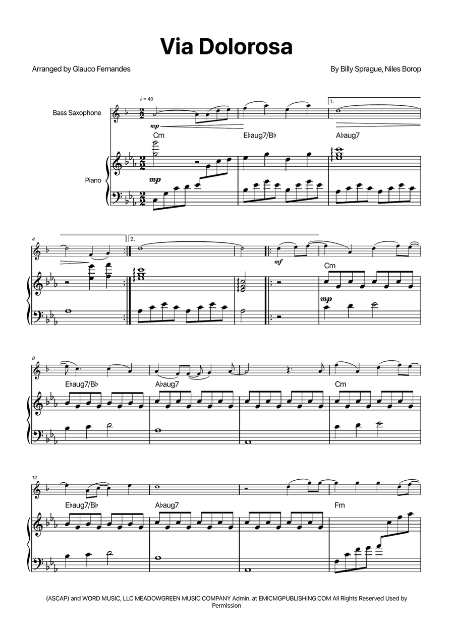 Via Dolorosa Chamber Music scores gallery preview page 1