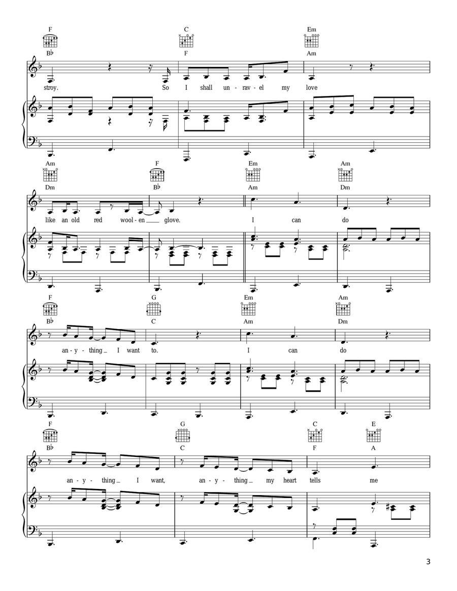 Lady In Spain Lady In Spain Piano, Vocal, Guitar scores gallery preview page 3