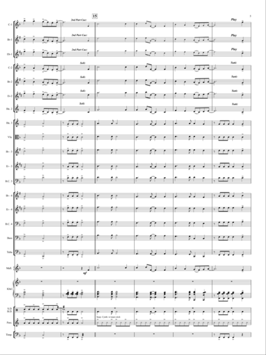 Brandon Bay Brandon Bay Concert Band scores gallery preview page 4